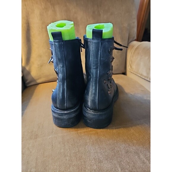 Gio + Plus Ankle Boot Leather Black Size 7.5 - Picture 7 of 10